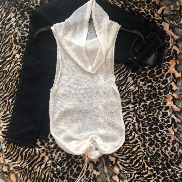 Michael Stars cowl neck sheer knitted top. NWOT: - Picture 3 of 6